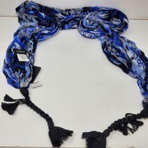 Only accessories Taylor print Scarf brained end Boho New with tags
